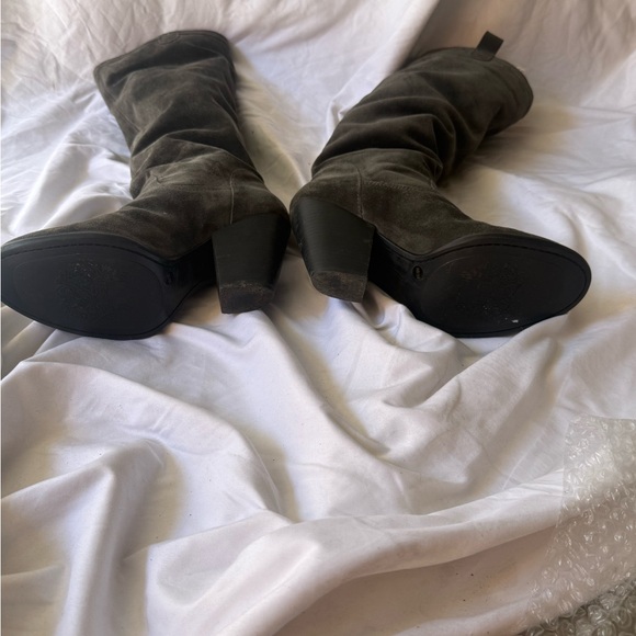 Vince Camuto Gray Suede Tall Slouch Boots – Size 9B - Picture 3 of 6